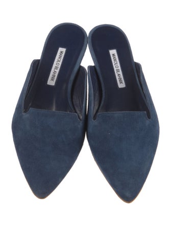 Manolo Blahnik Suede Mules