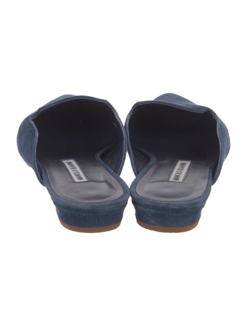 Manolo Blahnik Suede Mules