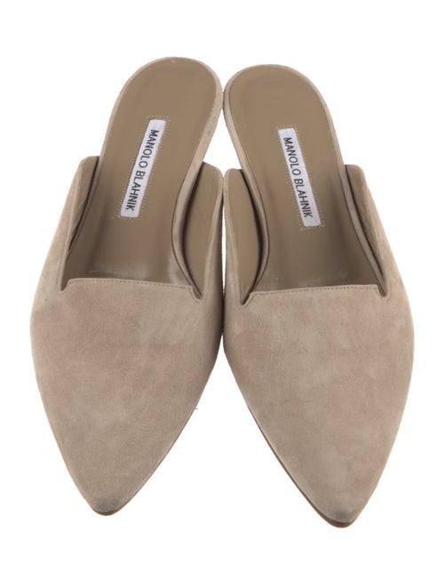 Manolo Blahnik Suede Mules