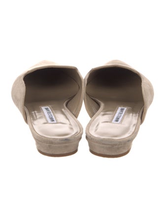 Manolo Blahnik Suede Mules