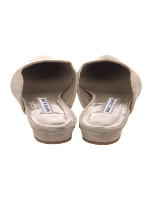 Manolo Blahnik Suede Mules