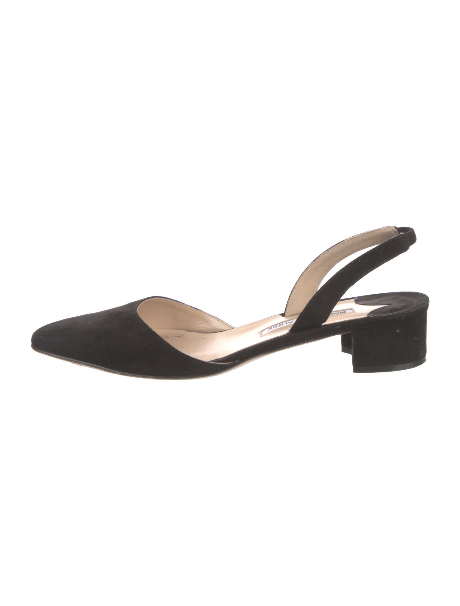 Manolo Blahnik Suede Slingback Pumps