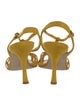 Manolo Blahnik Suede T-Strap Sandals