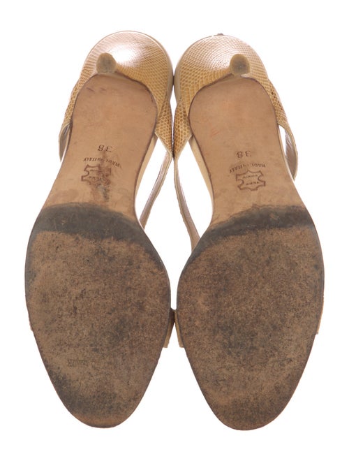 Manolo Blahnik Leather Slides