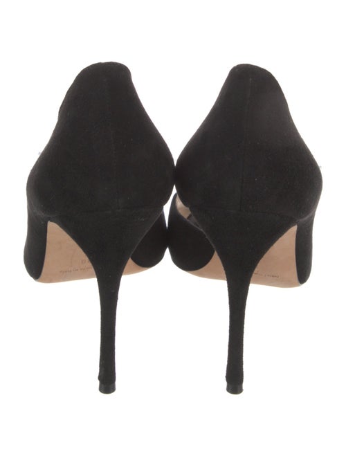 Manolo Blahnik Suede D'Orsay Pumps