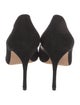 Manolo Blahnik Suede D'Orsay Pumps
