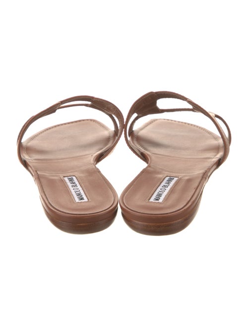 Manolo Blahnik Leather Slides