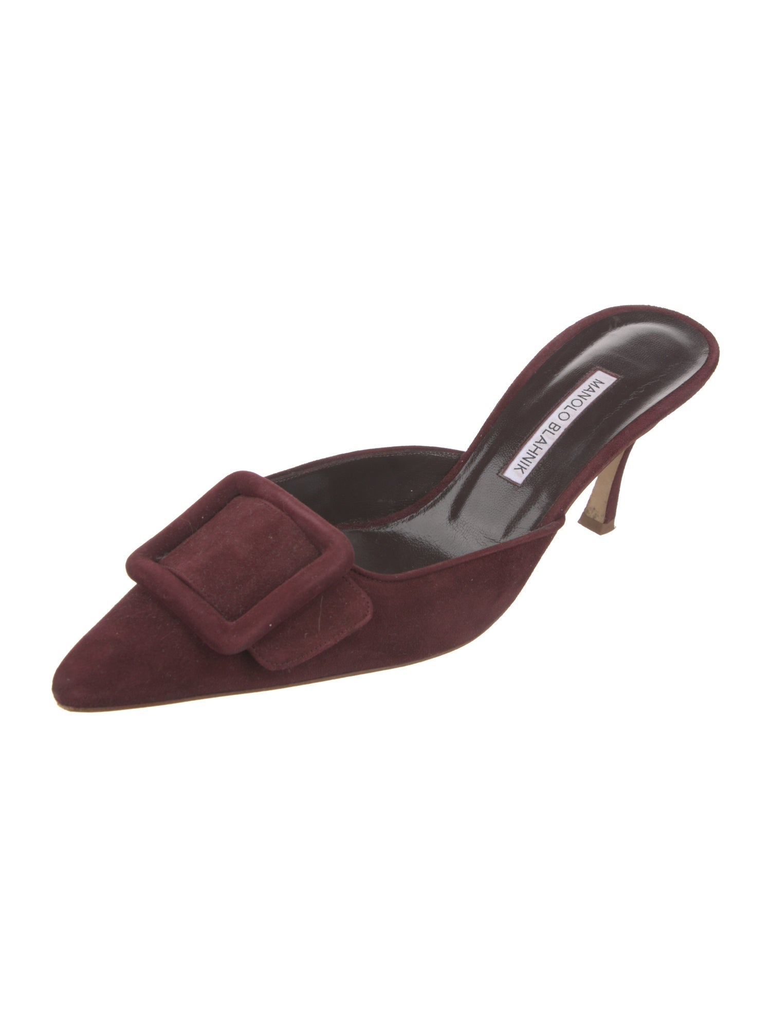 Manolo Blahnik Suede Mules