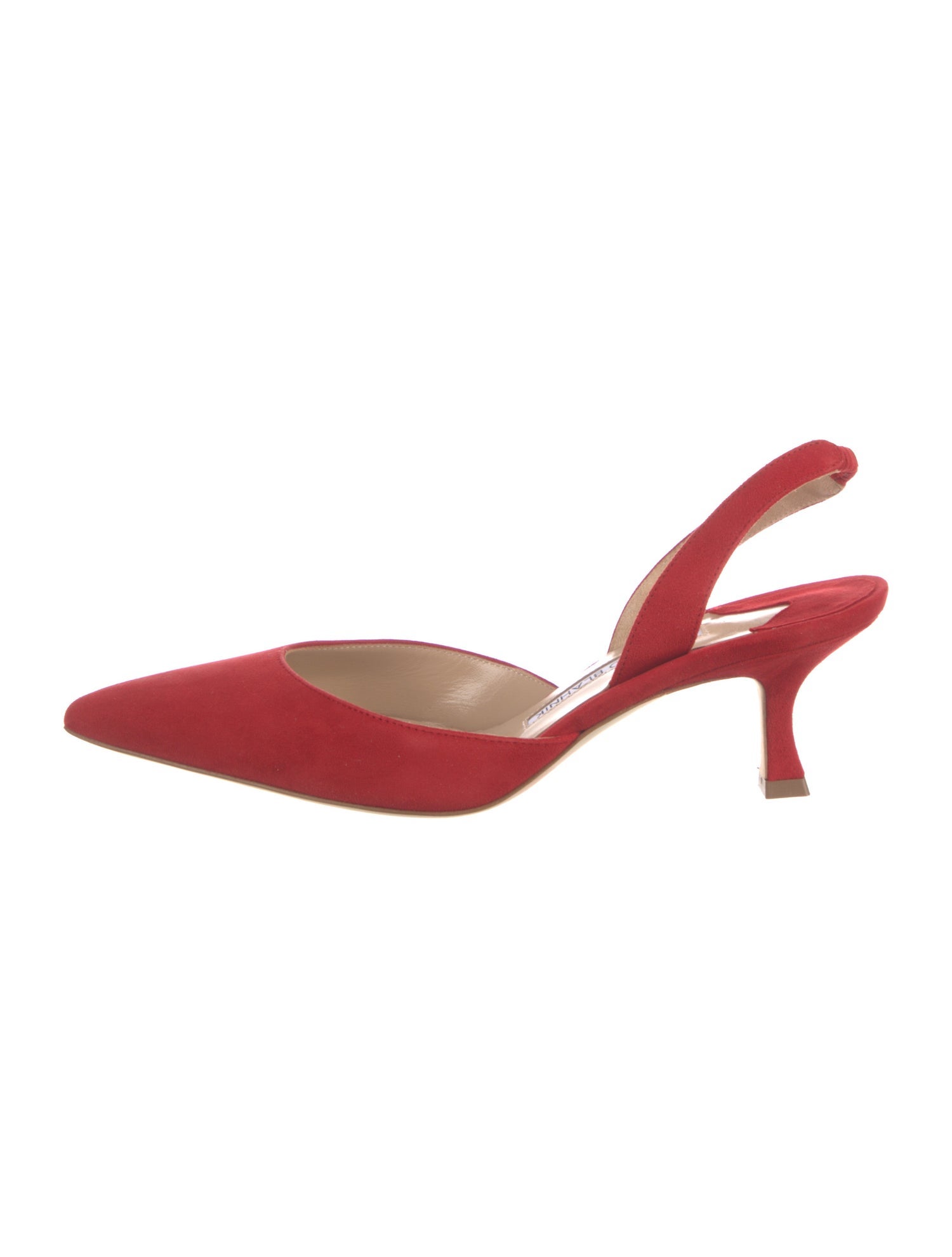 Manolo Blahnik Suede Slingback Pumps