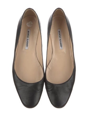 Manolo Blahnik Leather Flats