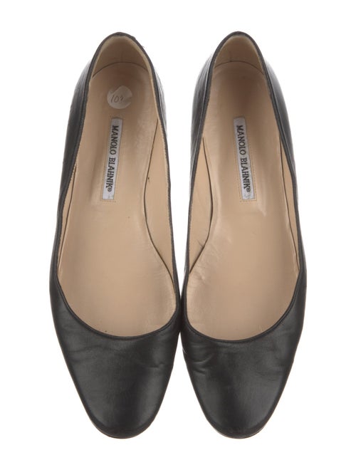Manolo Blahnik Leather Flats