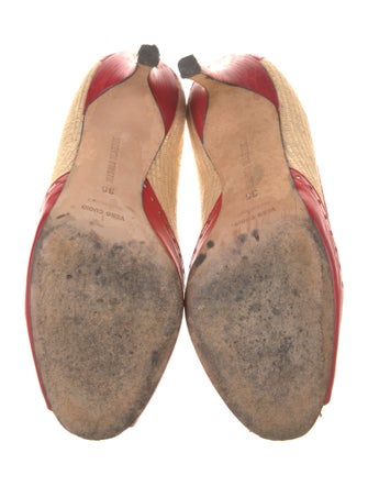 Manolo Blahnik Colorblock Pattern Pumps