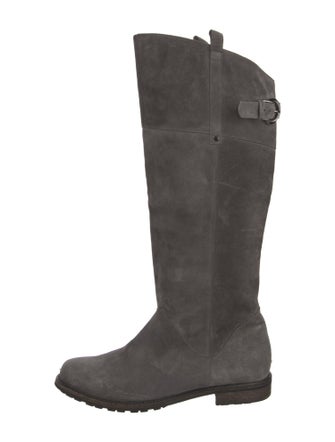 Manolo Blahnik Suede Riding Boots