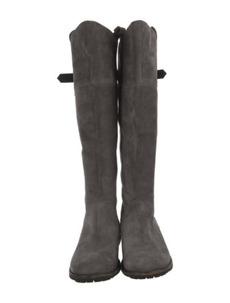 Manolo Blahnik Suede Riding Boots