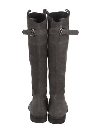 Manolo Blahnik Suede Riding Boots