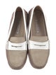 Manolo Blahnik Suede Colorblock Pattern Loafers