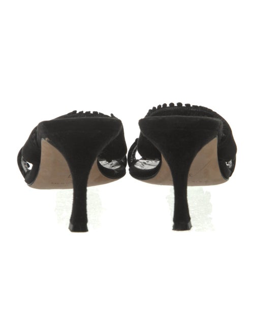 Manolo Blahnik Suede Slides