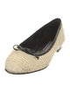 Manolo Blahnik Raffia Patterned Flats