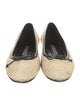 Manolo Blahnik Raffia Patterned Flats