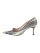 Manolo Blahnik Snakeskin Animal Print Pumps