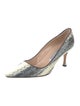 Manolo Blahnik Snakeskin Animal Print Pumps