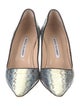 Manolo Blahnik Snakeskin Animal Print Pumps