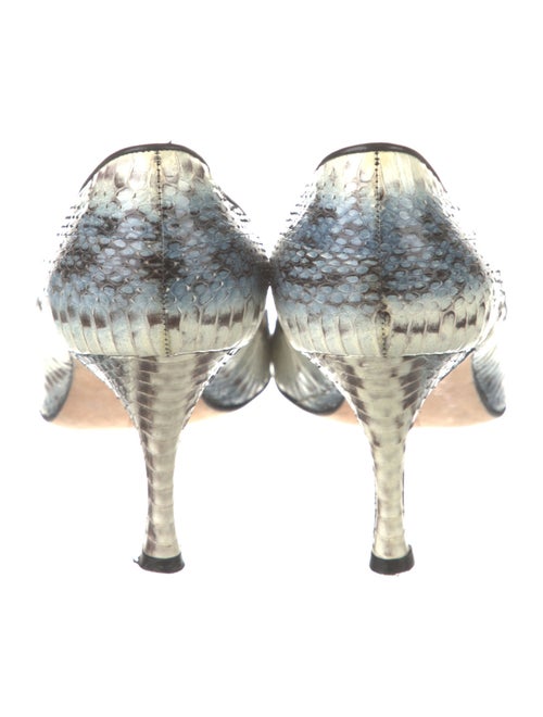 Manolo Blahnik Snakeskin Animal Print Pumps