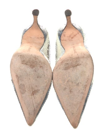 Manolo Blahnik Snakeskin Animal Print Pumps