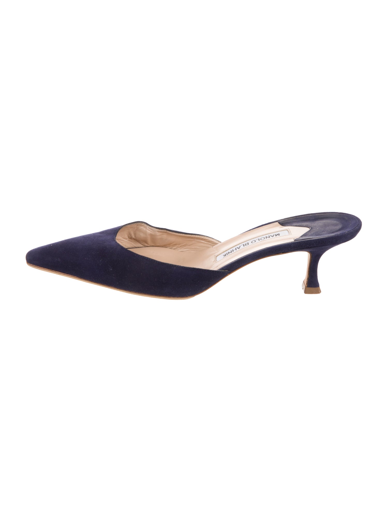 Manolo Blahnik Suede Mules