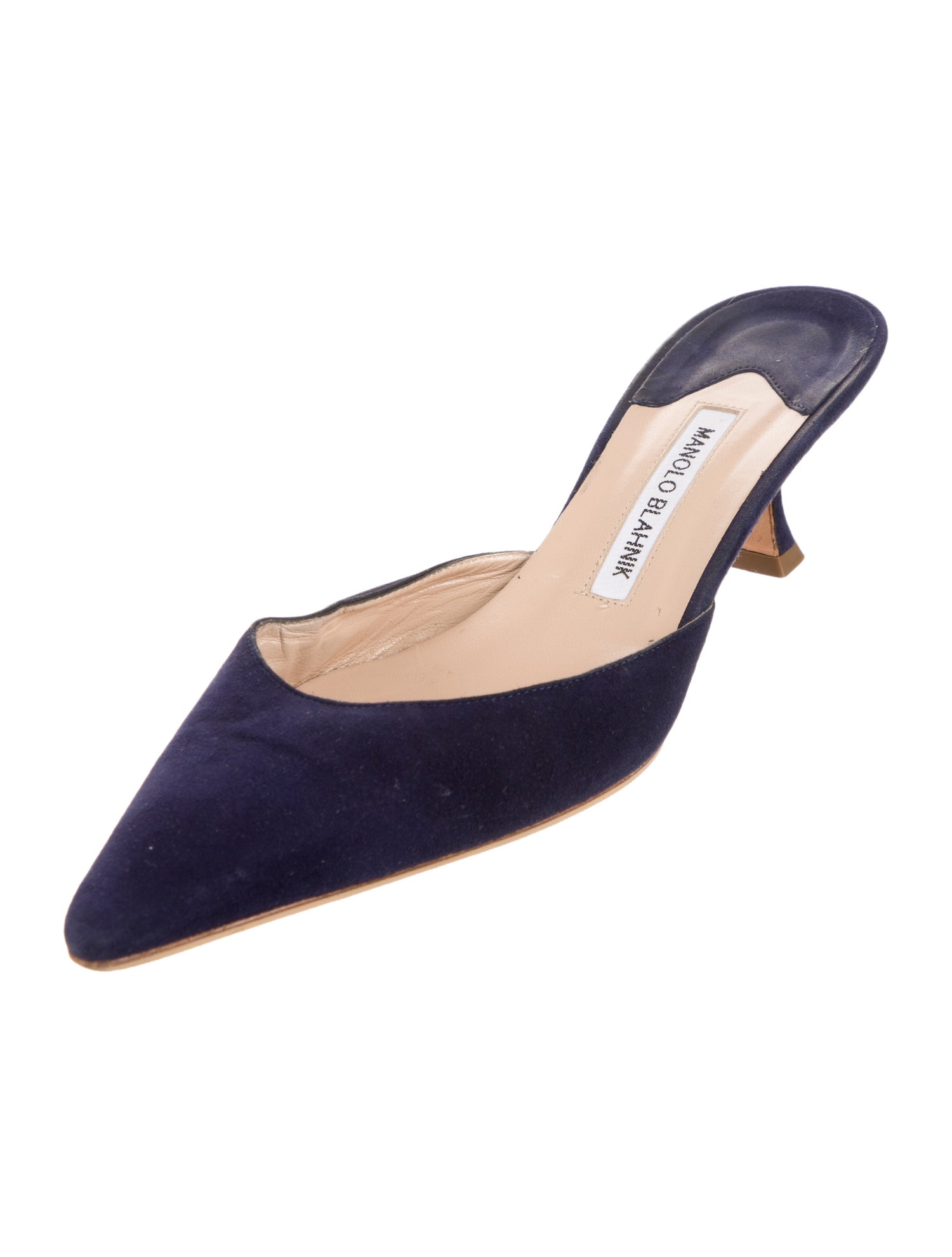 Manolo Blahnik Suede Mules