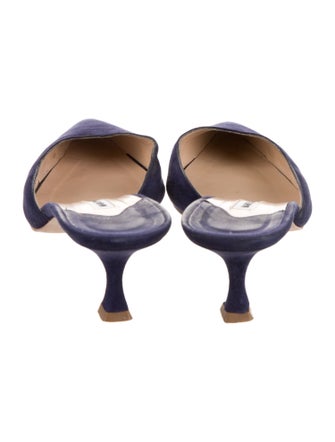 Manolo Blahnik Suede Mules