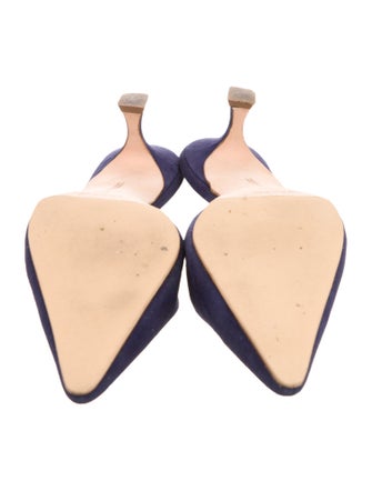 Manolo Blahnik Suede Mules