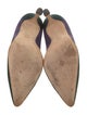 Manolo Blahnik Suede Colorblock Pattern Pumps