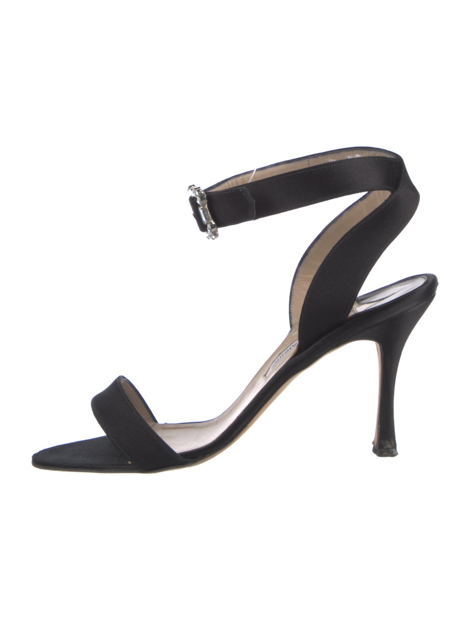 Manolo Blahnik Satin Sandals