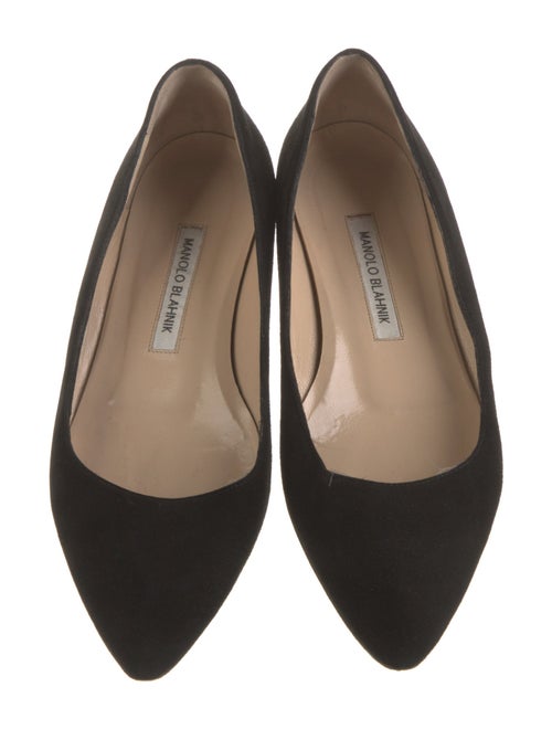 Manolo Blahnik Suede Flats
