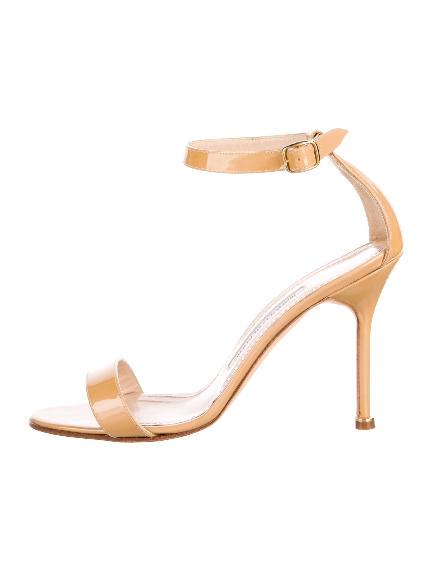 Manolo Blahnik Patent Leather Sandals