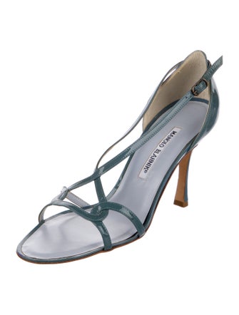 Manolo Blahnik Patent Leather Sandals