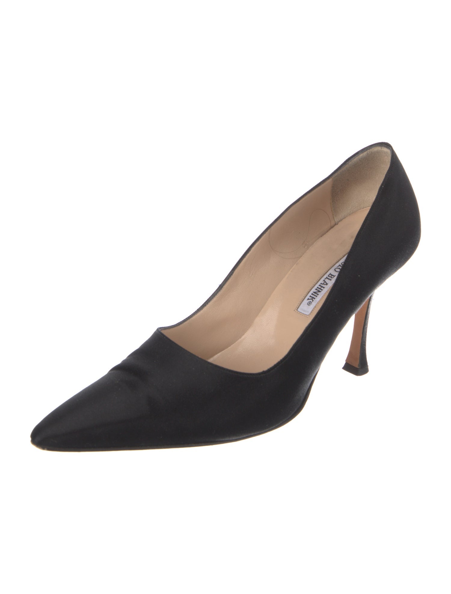 Manolo Blahnik Satin Pumps
