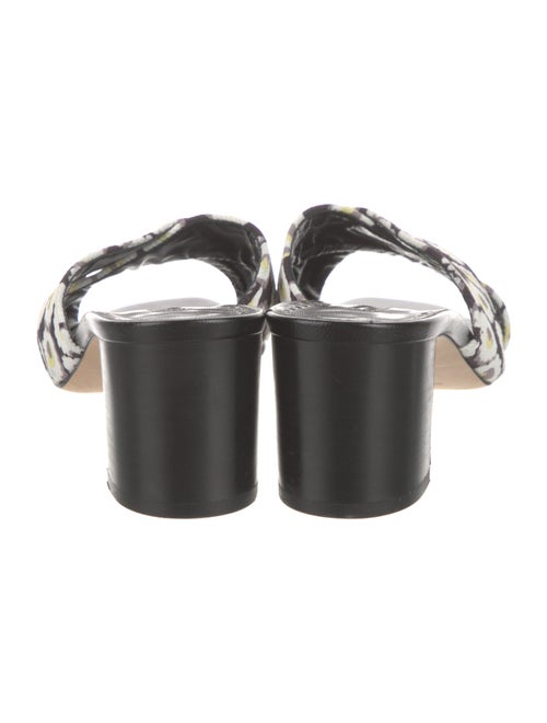 Manolo Blahnik Floral Print Slides