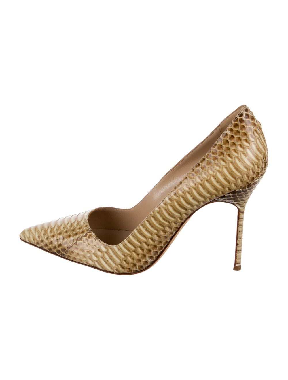 Manolo Blahnik Python High Heel Pumps - image 1
