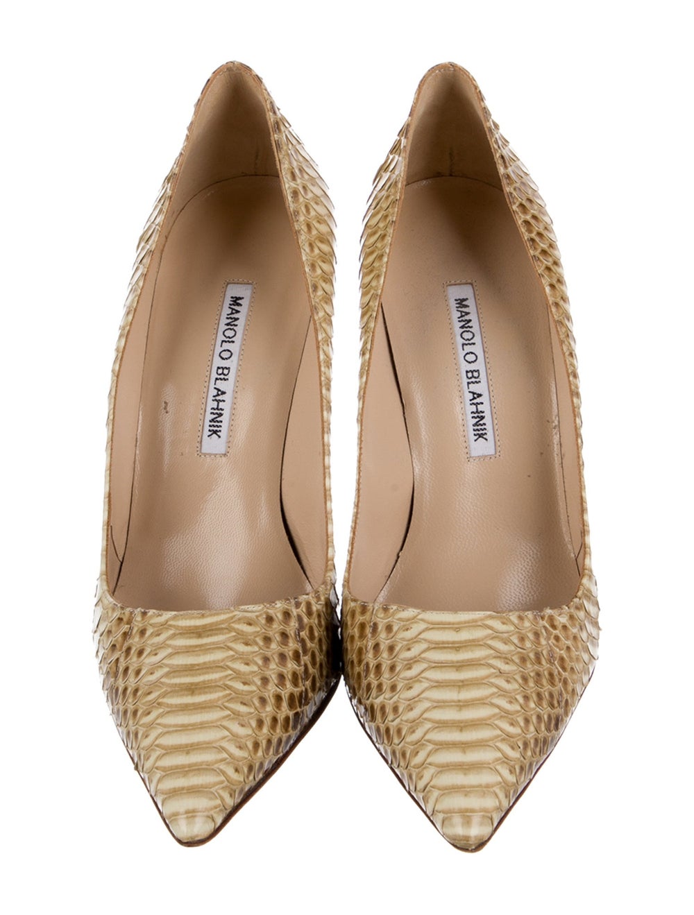 Manolo Blahnik Python High Heel Pumps - image 3