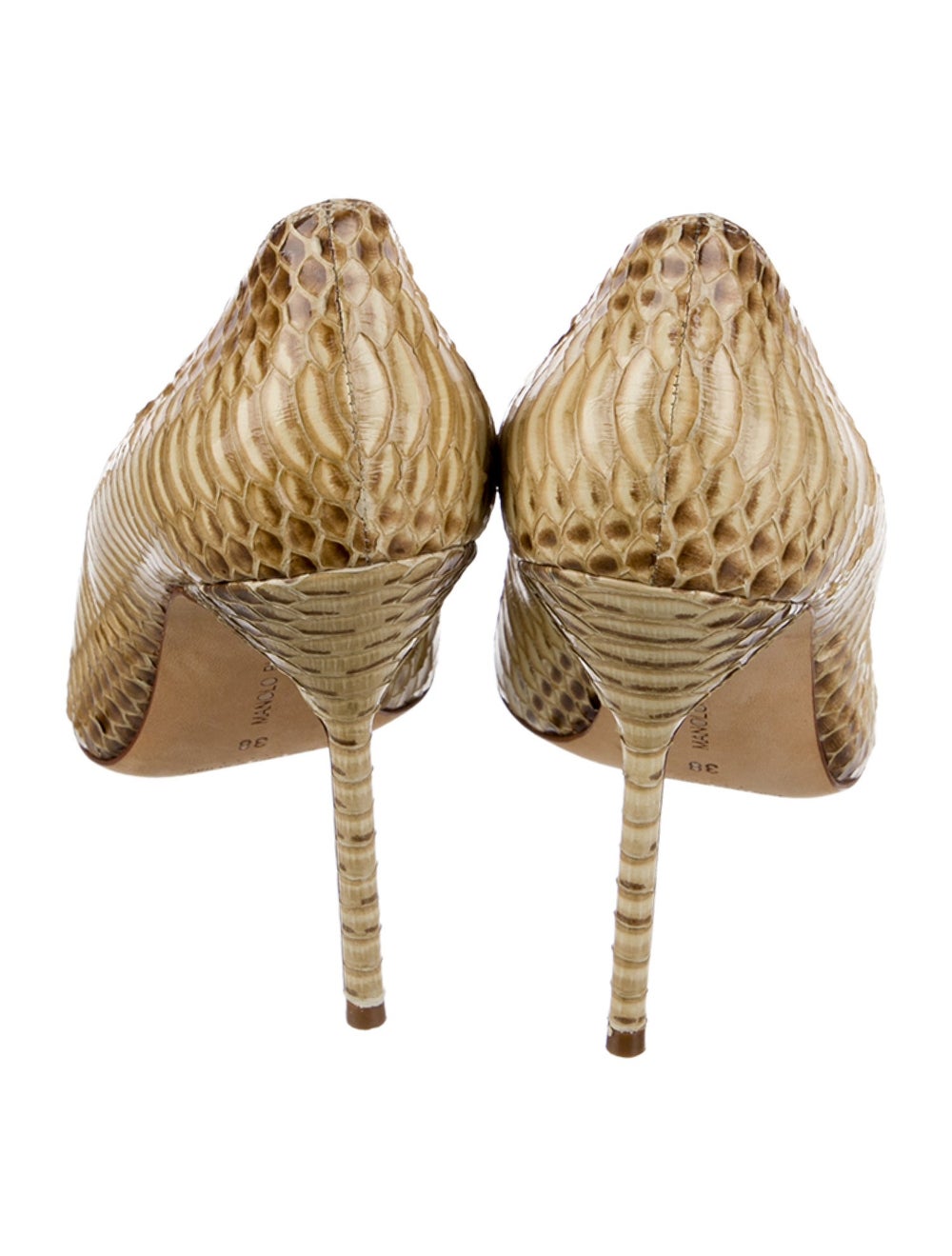 Manolo Blahnik Python High Heel Pumps - image 4