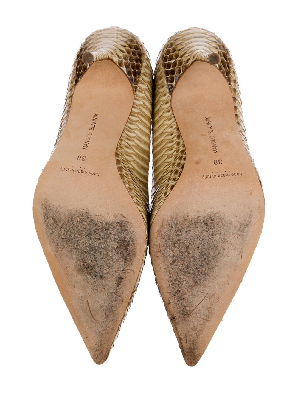 Manolo Blahnik Python High Heel Pumps - image 5
