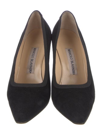 Manolo Blahnik Suede Pumps