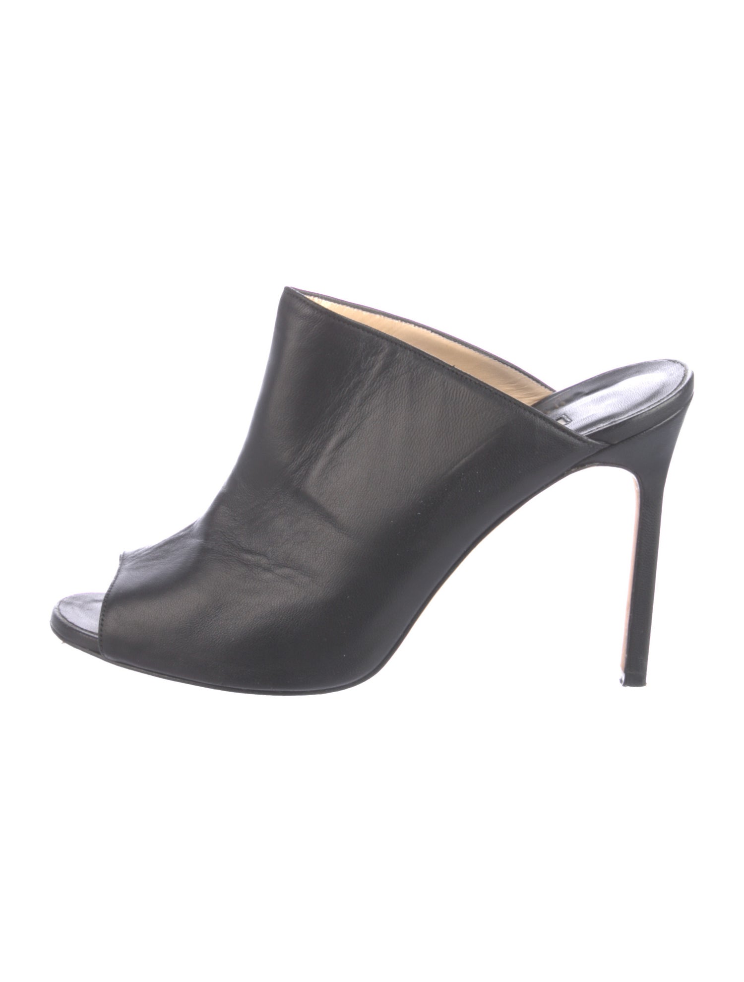 Manolo Blahnik Leather Mules