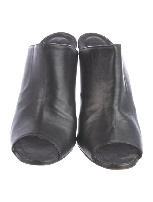 Manolo Blahnik Leather Mules