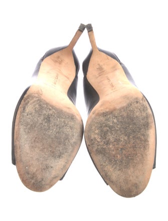 Manolo Blahnik Leather Mules