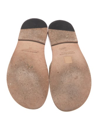 Manolo Blahnik Raffia Slides