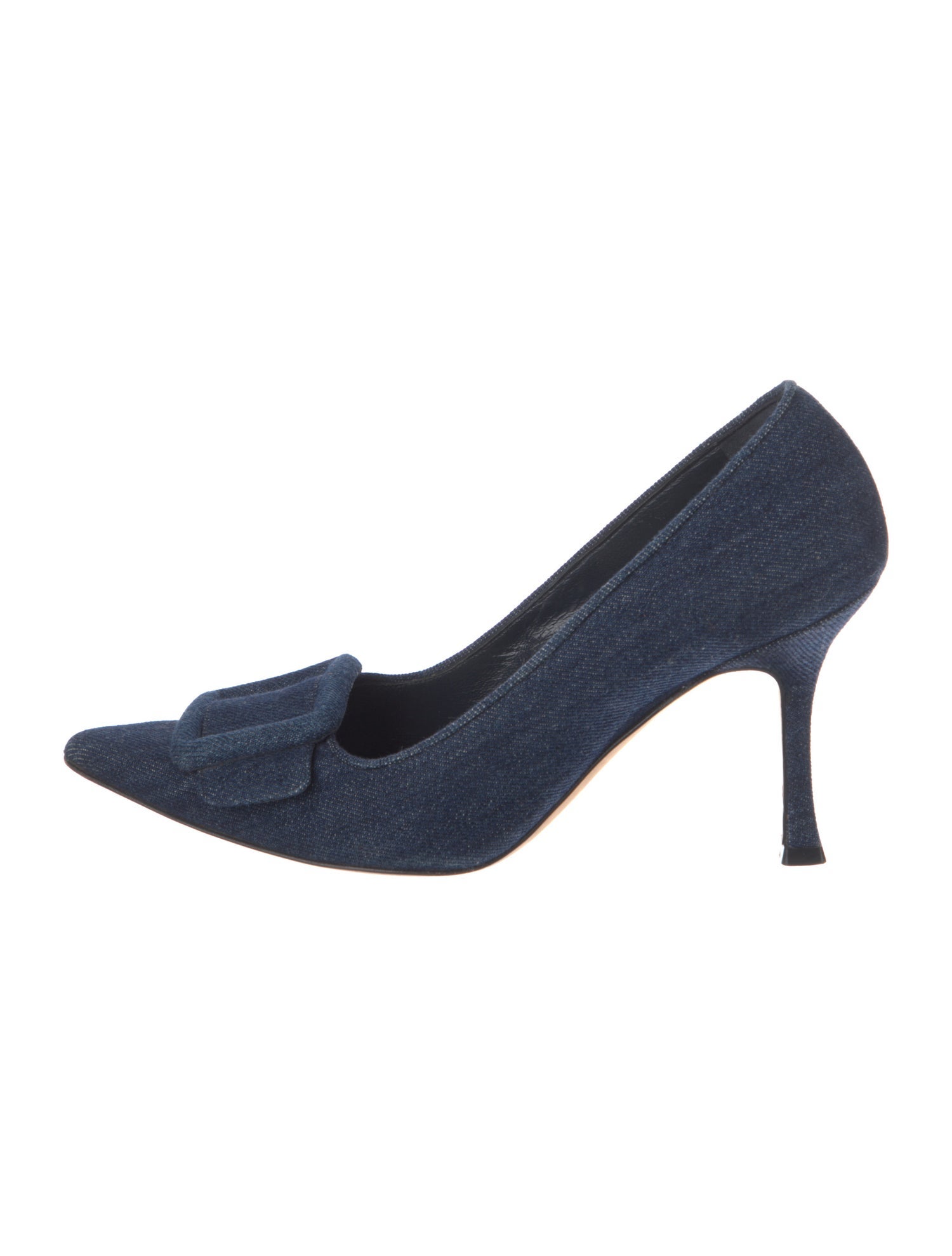 Manolo Blahnik Denim Pumps