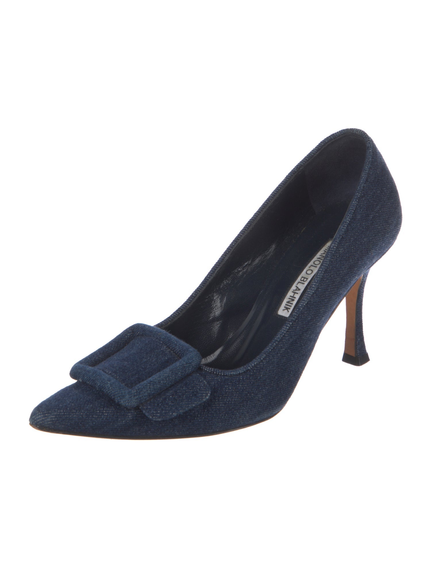 Manolo Blahnik Denim Pumps